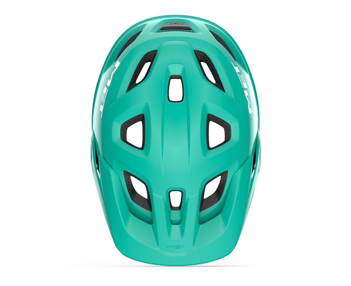 Casco MET Eldar juvenil/infantil azul aqua