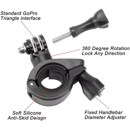 Base de Gopro para montura  en manubrio