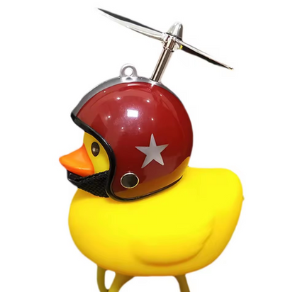 Patito de hule, adorno, luz y sonido