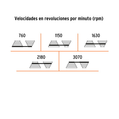 TRUPER TAPI-8Taladro de piso 8 pulgadas 1/3 HP (250 W) broquero 1/2pulgadas