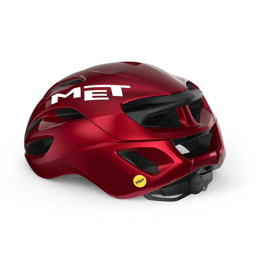 Casco MET rivale MIPS rojo metálico