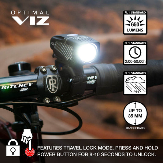Kit de luces NiteRider lumina micro 650 / Vmax 150