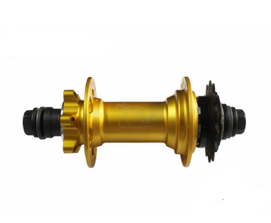 Maza trasera de cassette 14T Dirt 32h vg dorada