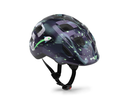 Casco MET hooray espacio brilla en la oscuridad