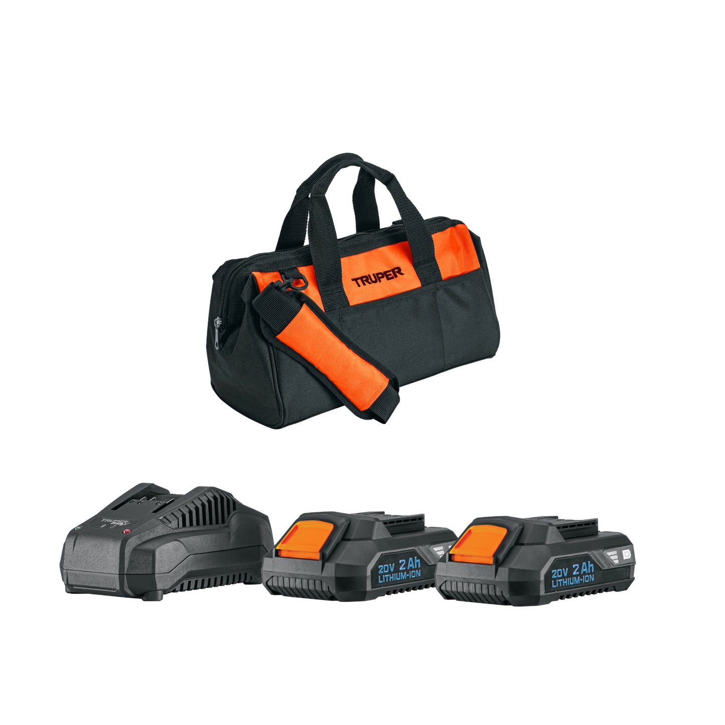TRUPER Rotomartillo 1/2pulhadas  20V 2 baterías 2Ah MAX