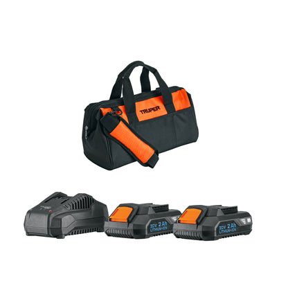 TRUPER Rotomartillo 1/2pulhadas  20V 2 baterías 2Ah MAX