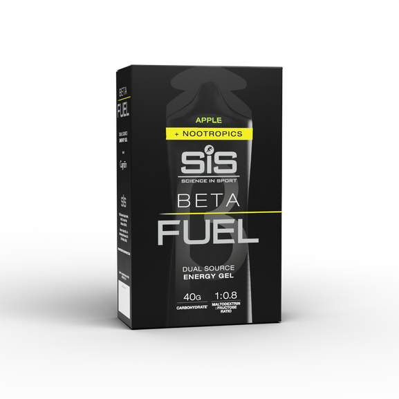 Gel SIS Beta Fuel Nootropics sabor manzana caja con 30pz de 60ml