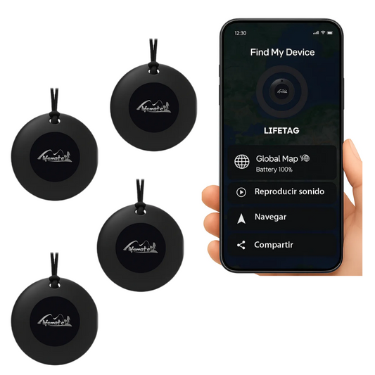 Kit de 4 Localizador Rastreador GPS universal  y compatible con Android