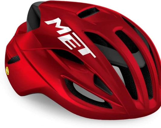Casco MET rivale MIPS rojo metálico