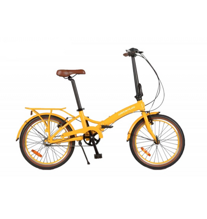 Bicicleta plegable r20 green plus amarilla