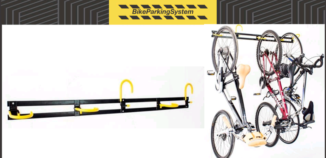 Rack de pared gancho plegable 5 bicis