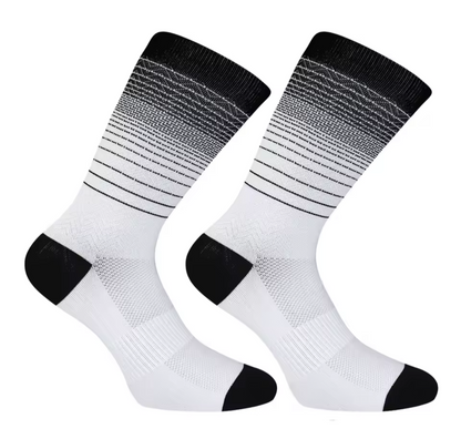 Calcetas para ciclismo blanco / negro