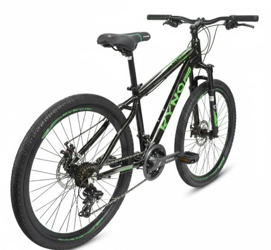 Bicicleta R 26 de aluminio 3 x 8 negro - verde ASM - 048 Ryno