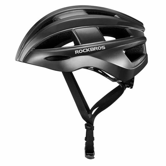 Casco Rockbros con luz trasera gris