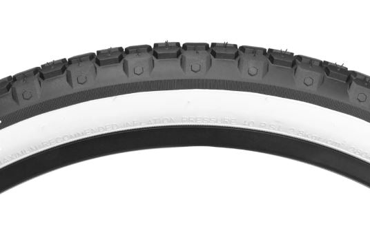 Llanta kenda 24 x 2.125 K80A negra con blanco