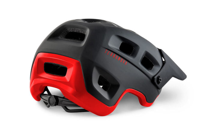 Casco MET Terranova negro / rojo