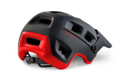 Casco MET Terranova negro / rojo