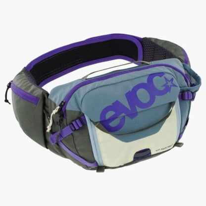 Cangurera EVOC Hip Pack Pro 3 + bolsa de hidratacion 1.5LT Violet – Dark olive