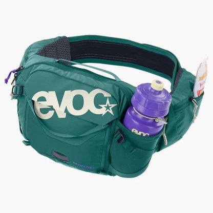 Cangurera EVOC Hip Pack Pro 3 + bolsa de hidratacion 1.5LT Bottle green